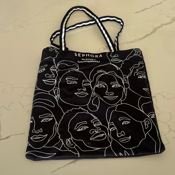 Sephora Artistic Black Tote Bag - Picture 1 of 4